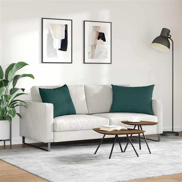 Grote foto vidaxl sofa kussens 2 stuks donkergroen 70 x 50 cm stof huis en inrichting woningdecoratie