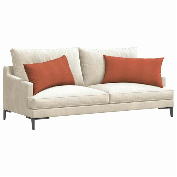Grote foto vidaxl sofa kussens 2 stuks rood oranje 80 x 40 cm cordstof huis en inrichting woningdecoratie