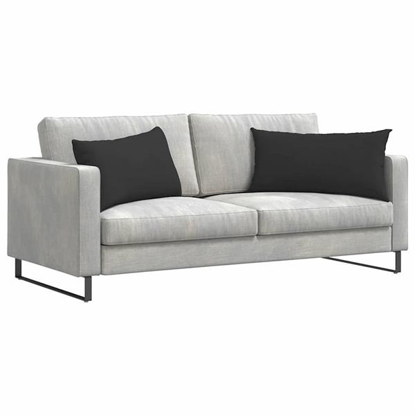 Grote foto vidaxl sofa kussens 2 stuks zwart 80 x 40 cm stof huis en inrichting woningdecoratie