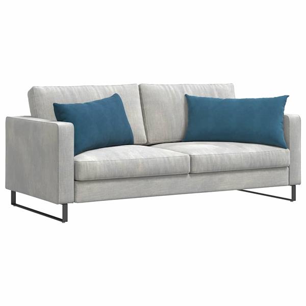 Grote foto vidaxl sofa kussens 2 stuks blauw 80 x 40 cm cordstof huis en inrichting woningdecoratie
