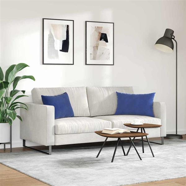 Grote foto vidaxl sofa kussens 2 stuks politieblauw 60 x 40 cm cordstof huis en inrichting woningdecoratie
