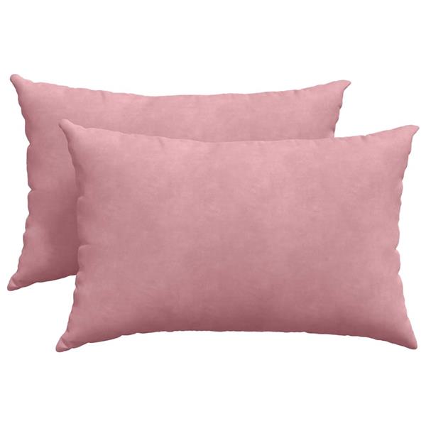 Grote foto vidaxl sofa kussens 2 stuks roze 60 x 40 cm cordstof huis en inrichting woningdecoratie