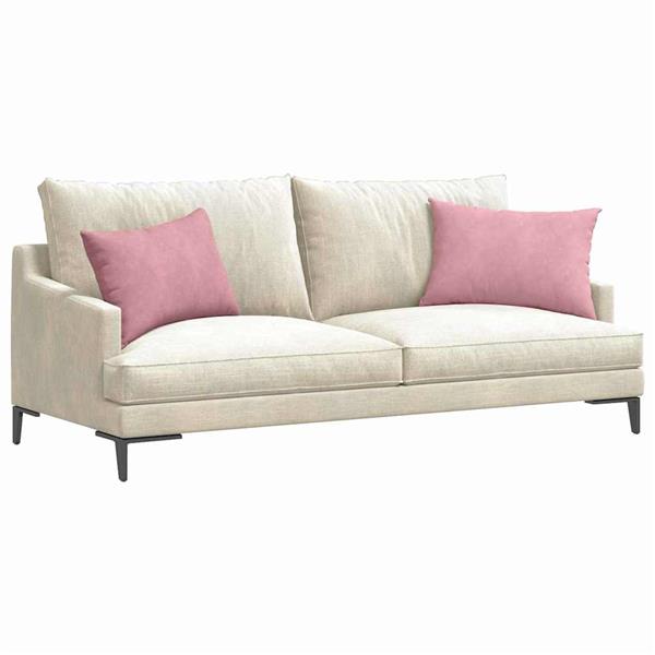 Grote foto vidaxl sofa kussens 2 stuks roze 60 x 40 cm cordstof huis en inrichting woningdecoratie