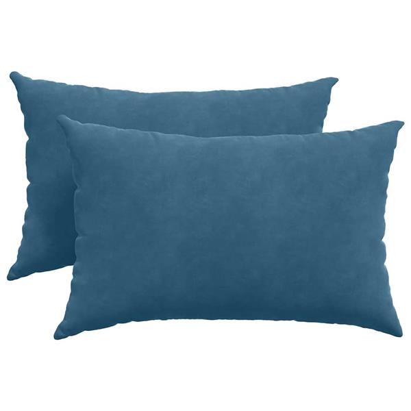 Grote foto vidaxl sofa kussens 2 stuks blauw 60 x 40 cm cordstof huis en inrichting woningdecoratie