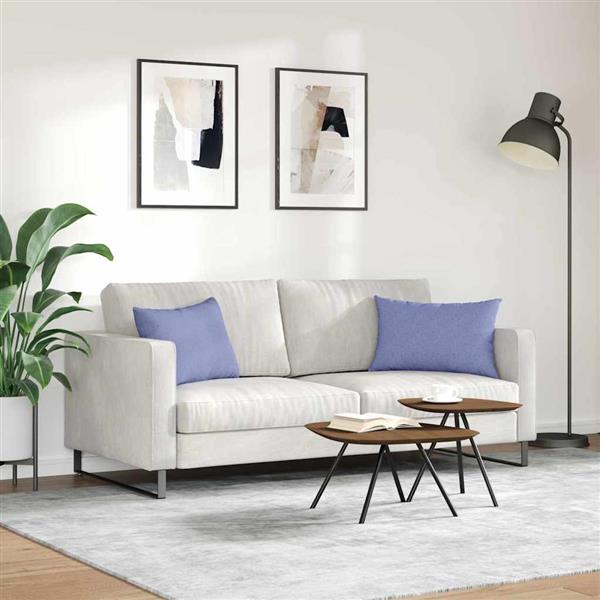 Grote foto vidaxl sofa kussens 2 pcs jeans blauw 60 x 40 cm stof huis en inrichting woningdecoratie