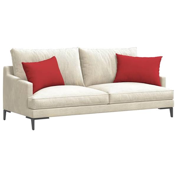Grote foto vidaxl sofa kussens 2 stuks rood 60 x 40 cm stof huis en inrichting woningdecoratie