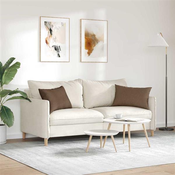 Grote foto vidaxl sofa kussens 2 stuks bruin 60 x 40 cm stof huis en inrichting woningdecoratie