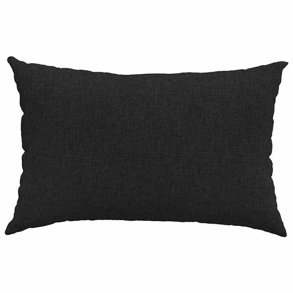 Grote foto vidaxl sofa kussens 2 stuks zwart 60 x 40 cm stof huis en inrichting woningdecoratie