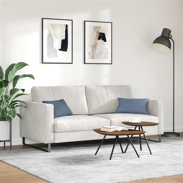 Grote foto vidaxl sofa kussens 2 stuks blauw 50 x 30 cm cordstof huis en inrichting woningdecoratie