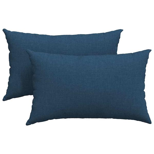 Grote foto vidaxl sofa kussens 2 stuks blauw 50 x 30 cm stof huis en inrichting woningdecoratie
