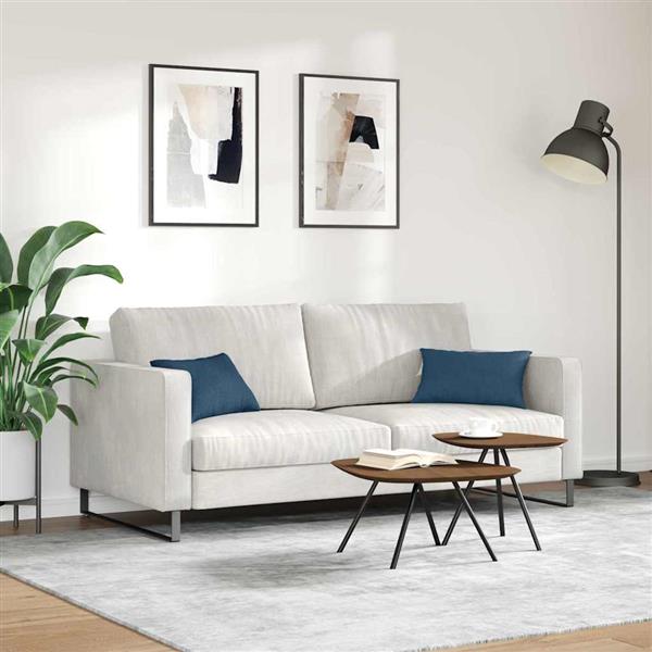 Grote foto vidaxl sofa kussens 2 stuks blauw 50 x 30 cm stof huis en inrichting woningdecoratie