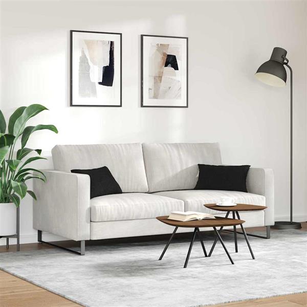 Grote foto vidaxl sofa kussens 2 stuks zwart 50 x 30 cm stof huis en inrichting woningdecoratie