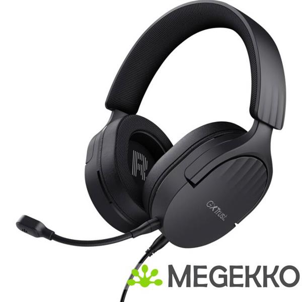 Grote foto trust gxt 489 fayzo bedraad zwart audio tv en foto koptelefoons