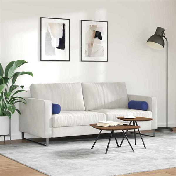 Grote foto vidaxl bolster kussens 2 stuks politieblauw 15 x 40 cm cordstof huis en inrichting woningdecoratie
