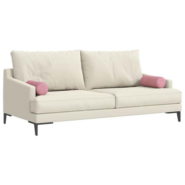 Grote foto vidaxl bolster kussens 2 stuks roze 15 x 40 cm cordstof huis en inrichting woningdecoratie