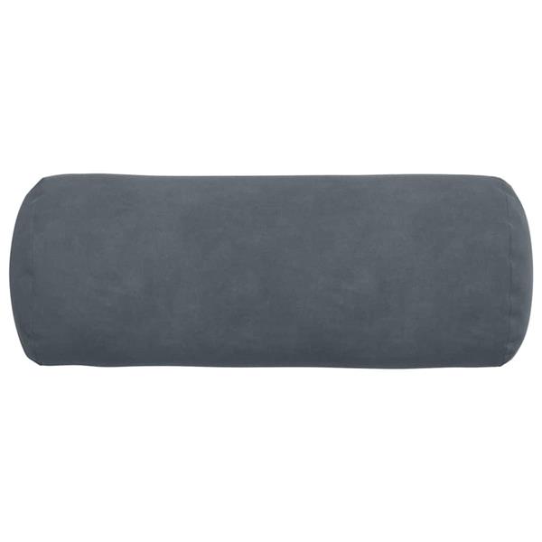 Grote foto vidaxl bolster kussens 2 stuks donkergrijs 15 x 40 cm cordstof huis en inrichting woningdecoratie