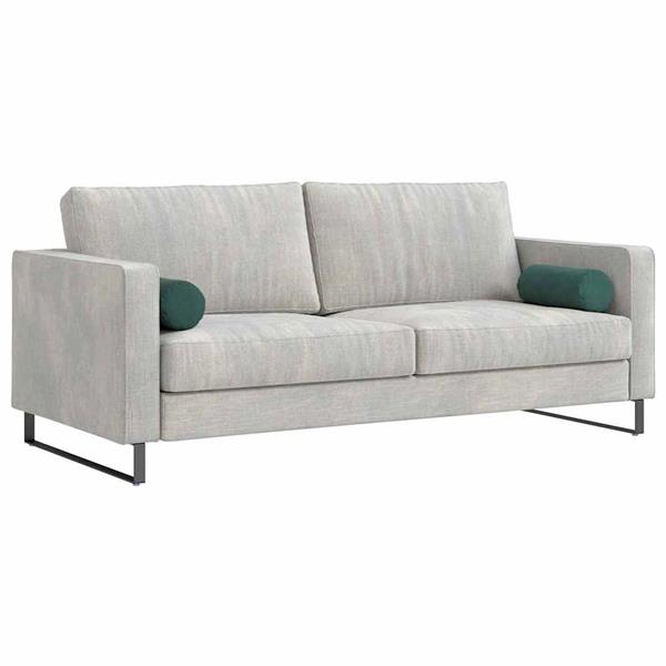 Grote foto vidaxl bolster kussens 2 stuks donkergroen 15 x 40 cm cordstof huis en inrichting woningdecoratie