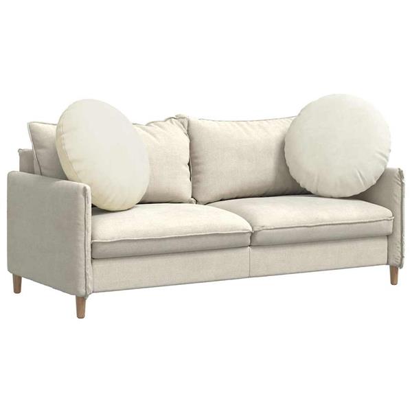 Grote foto vidaxl zitkussens 2 stuks cr me 40 x 13 cm fluweel huis en inrichting woningdecoratie