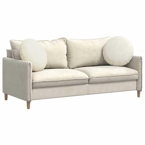 Grote foto vidaxl zitkussens 2 stuks cr me 40 x 13 cm fluweel huis en inrichting woningdecoratie