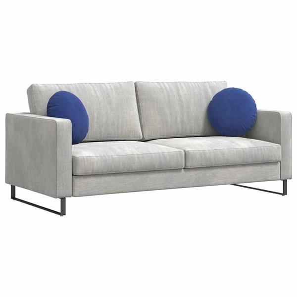 Grote foto vidaxl zitkussens 2 stuks politieblauw 40 x 13 cm fluweel huis en inrichting woningdecoratie