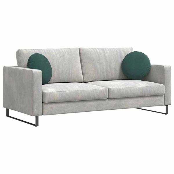 Grote foto vidaxl zitkussens 2 stuks donkergroen 40 x 13 cm fluweel huis en inrichting woningdecoratie