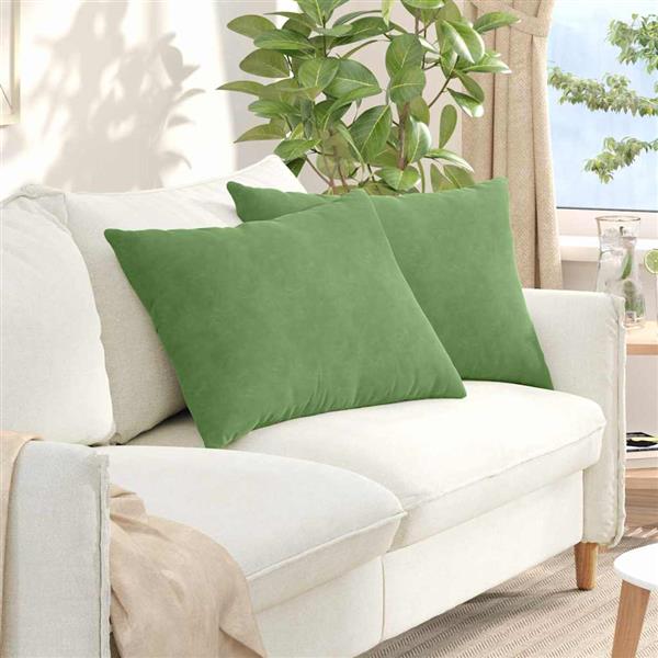 Grote foto vidaxl sofa kussens 2 stuks lichtgroen 70 x 50 cm cordstof huis en inrichting woningdecoratie