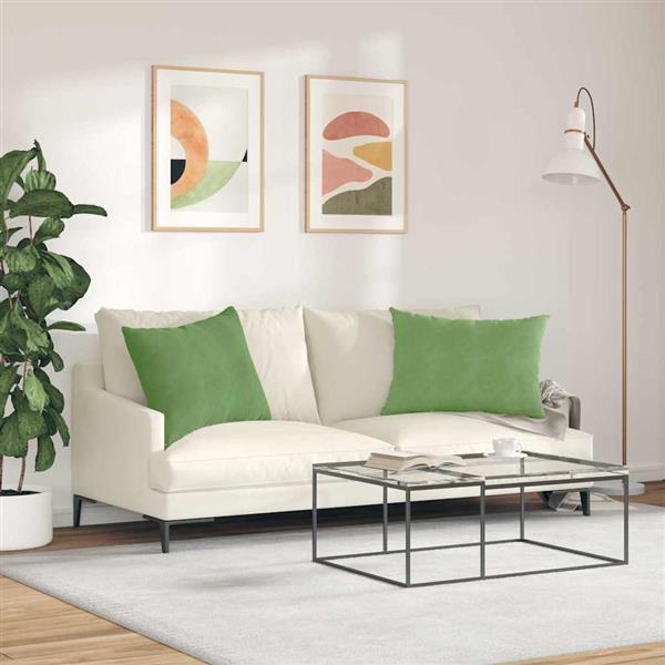 Grote foto vidaxl sofa kussens 2 stuks lichtgroen 70 x 50 cm cordstof huis en inrichting woningdecoratie
