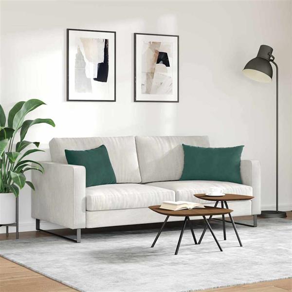 Grote foto vidaxl sofa kussens 2 stuks donkergroen 60 x 40 cm cordstof huis en inrichting woningdecoratie