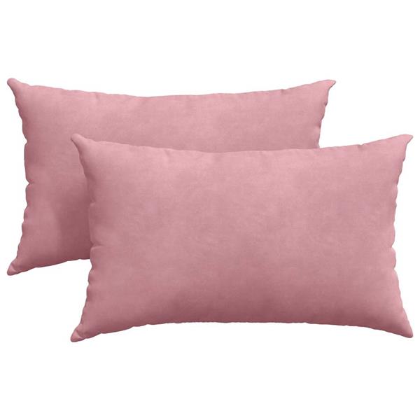 Grote foto vidaxl sofa kussens 2 stuks roze 50 x 30 cm cordstof huis en inrichting woningdecoratie