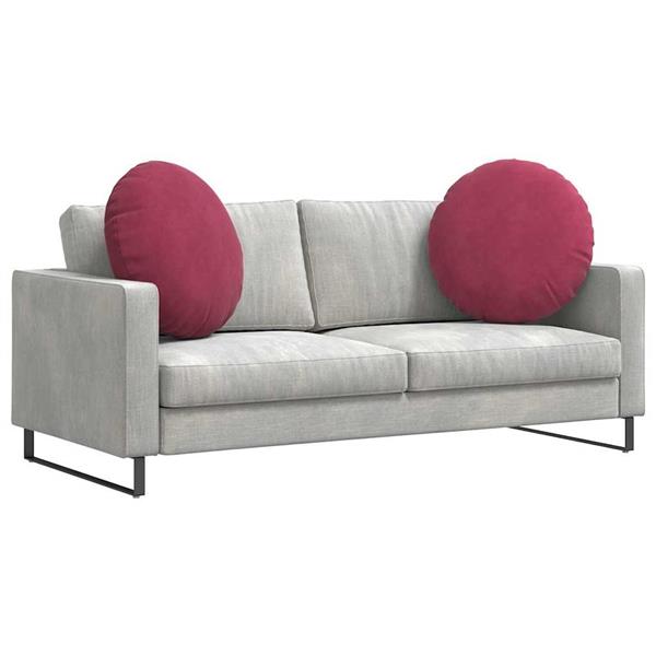 Grote foto vidaxl zitkussens 2 stuks wijnrood 40 x 13 cm fluweel huis en inrichting woningdecoratie