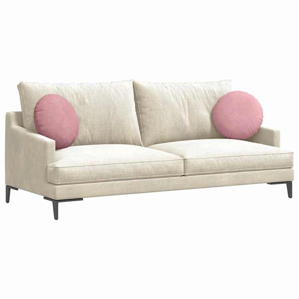 Grote foto vidaxl zitkussens 2 stuks roze 40 x 13 cm fluweel huis en inrichting woningdecoratie