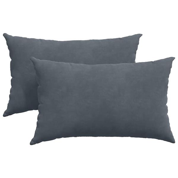 Grote foto vidaxl sofa kussens 2 stuks donkergrijs 50 x 30 cm cordstof huis en inrichting woningdecoratie