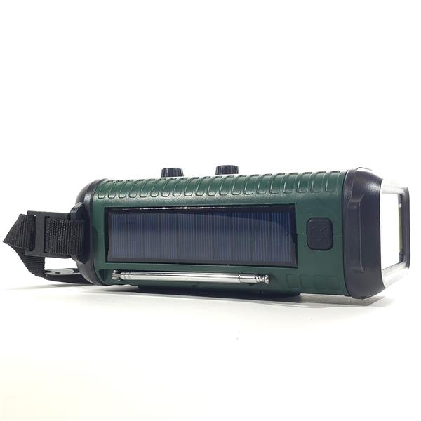 Grote foto slimlogy r3 pro solar noodradio zaklamp 20.000 mah powerbank met crank zonnepaneel telecommunicatie batterijen en accu