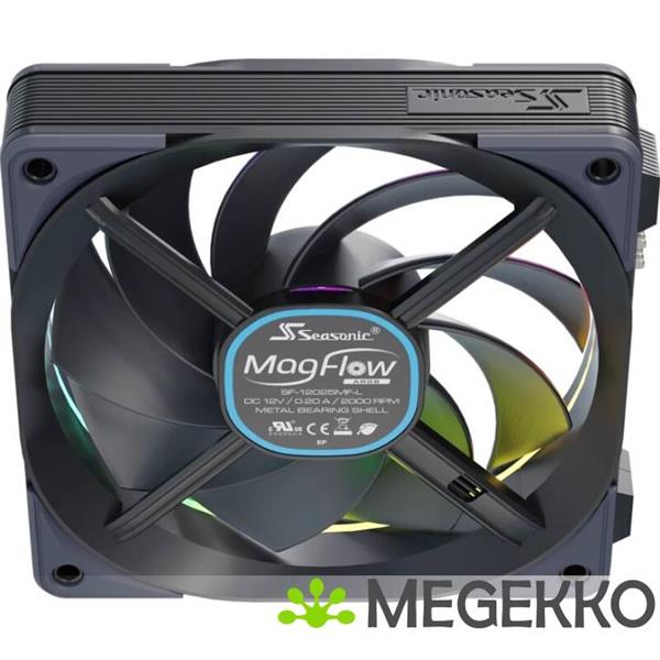 Grote foto seasonic magflow argb 1 fan kit computers en software overige computers en software