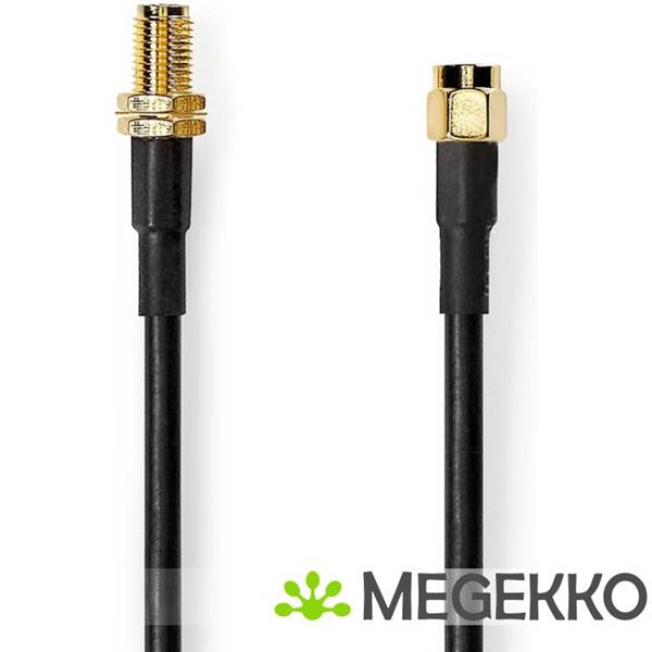 Grote foto antennekabel sma male sma female verguld 50 ohm dubbel afgeschermd 5.00 m rond pvc computers en software overige computers en software