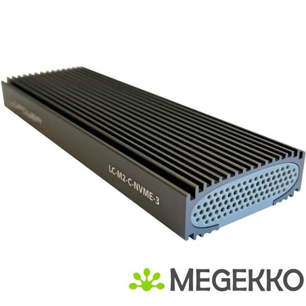 Grote foto lc power lc m2 c nvme 3 behuizing voor opslagstations sdd behuizing zwart m.2 computers en software behuizingen en kasten