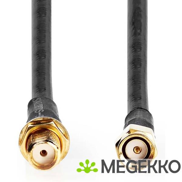 Grote foto antennekabel sma male sma female verguld 50 ohm dubbel afgeschermd 5.00 m rond pvc computers en software overige computers en software