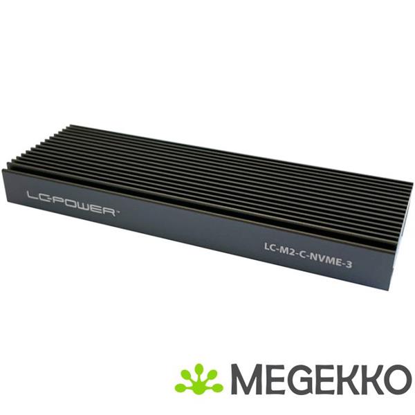 Grote foto lc power lc m2 c nvme 3 behuizing voor opslagstations sdd behuizing zwart m.2 computers en software behuizingen en kasten