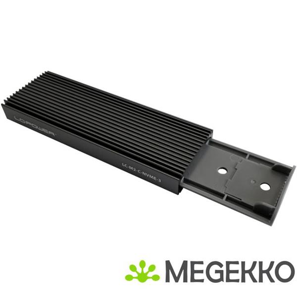 Grote foto lc power lc m2 c nvme 3 behuizing voor opslagstations sdd behuizing zwart m.2 computers en software behuizingen en kasten