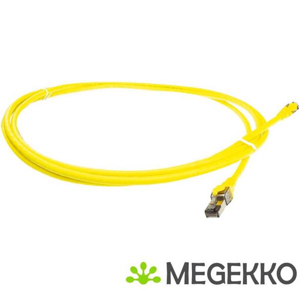 Grote foto act gele 2 meter sftp cat8 patchkabel snagless met rj45 connectoren computers en software netwerkkaarten routers en switches