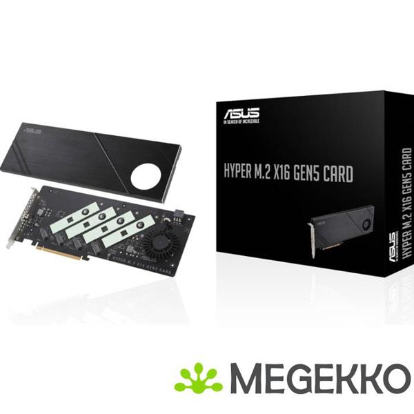 Grote foto asus hyper m.2 x16 gen5 card computers en software netwerkkaarten routers en switches