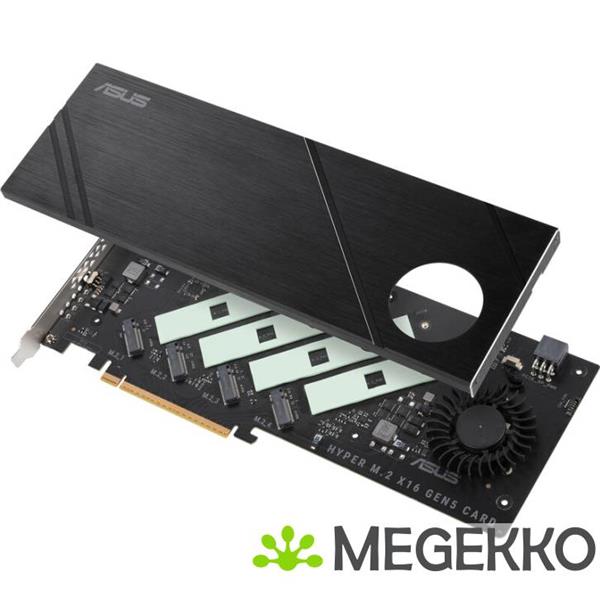 Grote foto asus hyper m.2 x16 gen5 card computers en software netwerkkaarten routers en switches