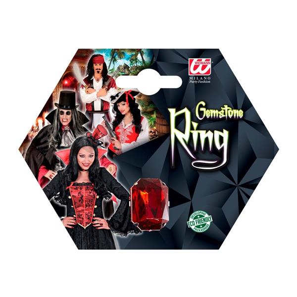 Grote foto halloween ring rood edelsteen verzamelen overige verzamelingen