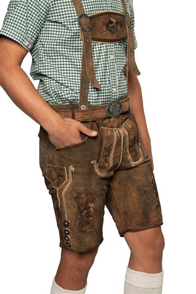Grote foto lederhose bruin kort kitzbuhel verzamelen overige verzamelingen