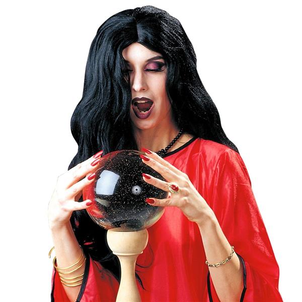 Grote foto halloween pruik zwart heks verzamelen overige verzamelingen