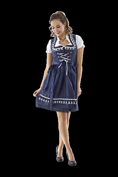 Grote foto wit blauwe dirndl jurk oktoberfest dames verzamelen overige verzamelingen