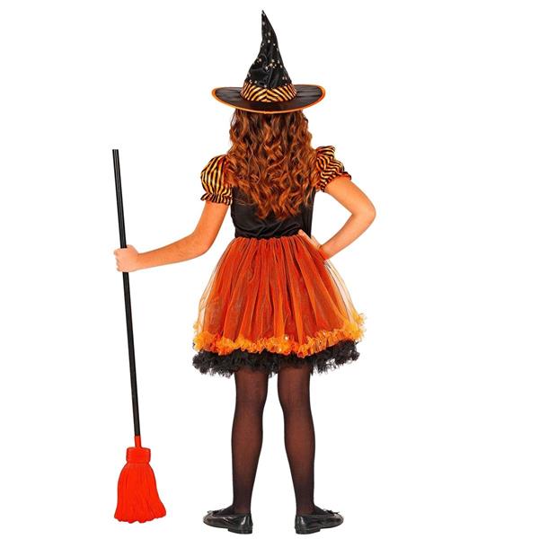 Grote foto halloween jurk zwart oranje meisje heks verzamelen overige verzamelingen