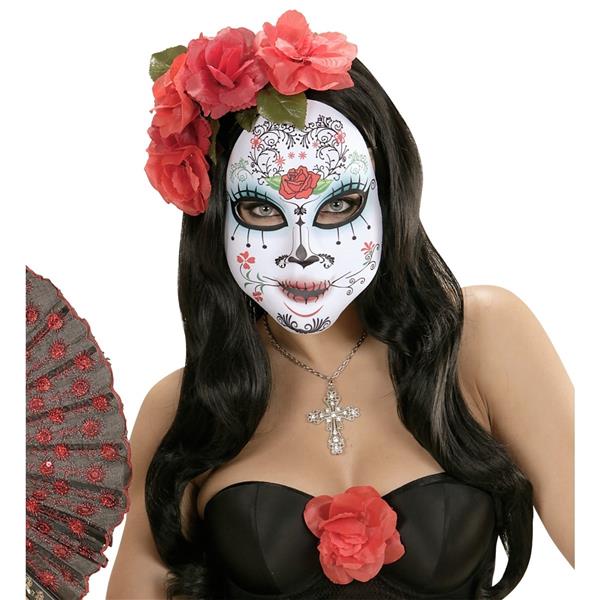 Grote foto dia de los muertos masker gekleurd verzamelen overige verzamelingen
