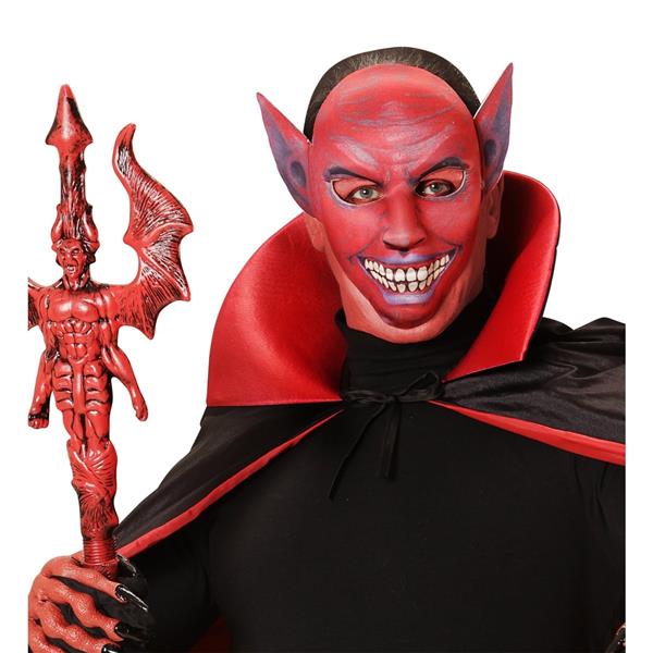 Grote foto halloween masker bordeaux rood duivel verzamelen overige verzamelingen