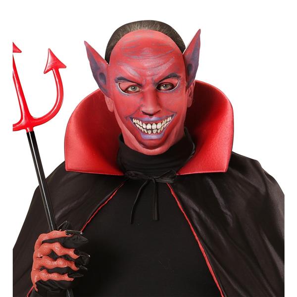 Grote foto halloween masker bordeaux rood duivel verzamelen overige verzamelingen